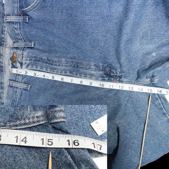 Men's Wrangler Rustler Denim Blue Jeans 46 x 30 - Picture 6 of 12